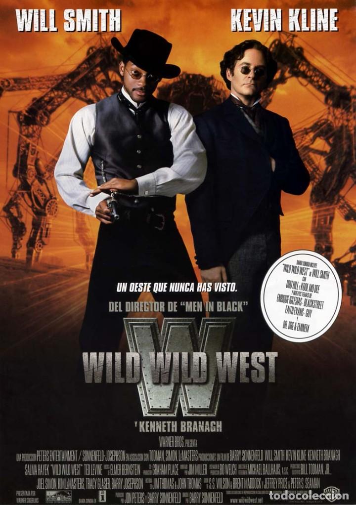Cine: WILD WILD WEST 1999  (GU&Iacute;A ORIGINAL SIMPLE CON FOTOS DEL ESTRENO EN ESPA&Ntilde;A) WILL SMITH KEVIN KLINE