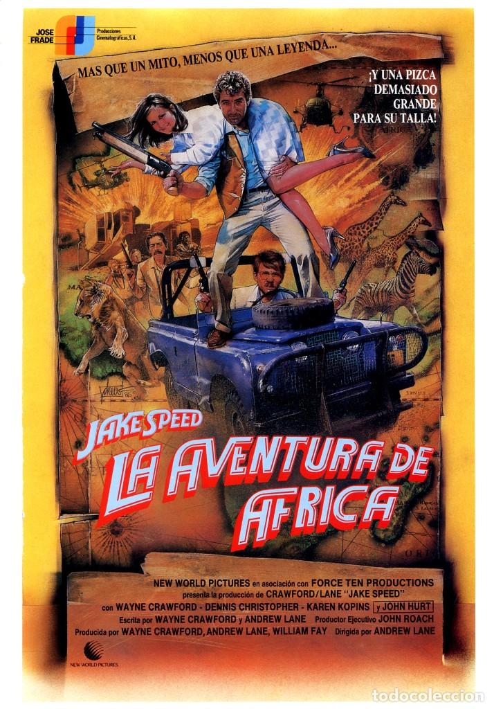 Cinema: LA AVENTURA DE AFRICA (GU&Iacute;A ORIGINAL DOBLE CON FOTOS DEL ESTRENO EN ESPA&Ntilde;A) JAKE SPEED