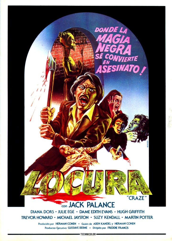 Cine: LOCURA (GUIA ORIGINAL DOBLE) JACK PALANCE - DIANA DORS - GENERO TERROR