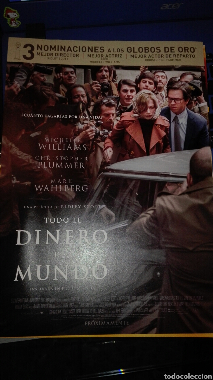 Cine: TODO EL DINERO DEL MUNDO. GUIA PUBLICITARIA
