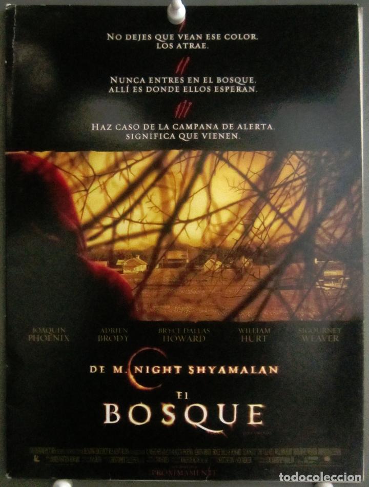 Cinema: G8477 EL BOSQUE M. NIGHT SHYAMALAN TERROR GUIA DOSSIER BUENAVISTA ORIGINAL ESTRENO