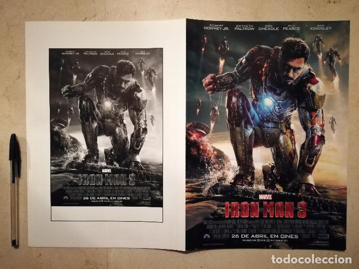 Cine: GUIA ORIGINAL DOBLE -A4- IRON MAN 3 - MARVEL - ROBERT DOWNEY JR - SUPERHEROES
