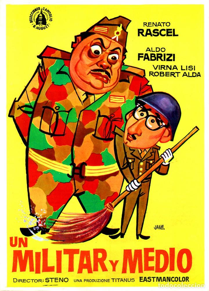 Cin&eacute;ma: UN MILITAR Y MEDIO 1960 (GU&Iacute;A ORIGINAL DOBLE CON FOTOS ESTRENO EN ESPA&Ntilde;A) VIRNA LISI