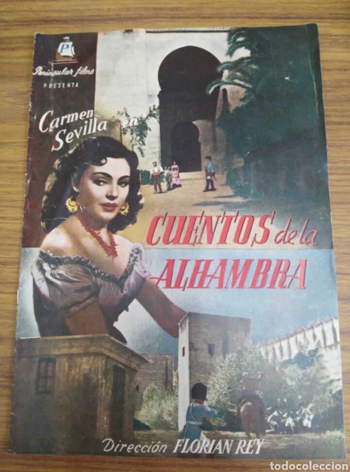 Cine: CUENTOS DE LA ALHAMBRA-CARMEN SEVILLA-GUIA LIBRITO-PENINSULAR FILMS.
