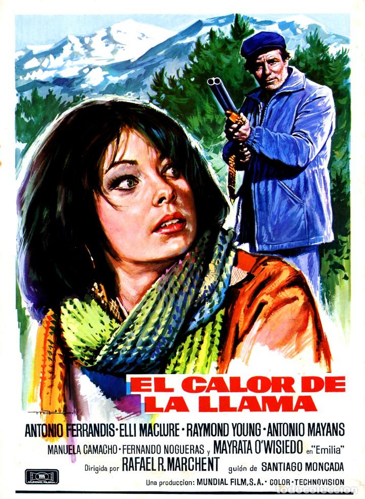 Cine: EL CALOR DE LA LLAMA (GU&Iacute;A ORIGINAL DOBLE CON FOTOS ESTRENO ESPA&Ntilde;A) ANTONIO FERRANDIS ANTONIO MAYANS