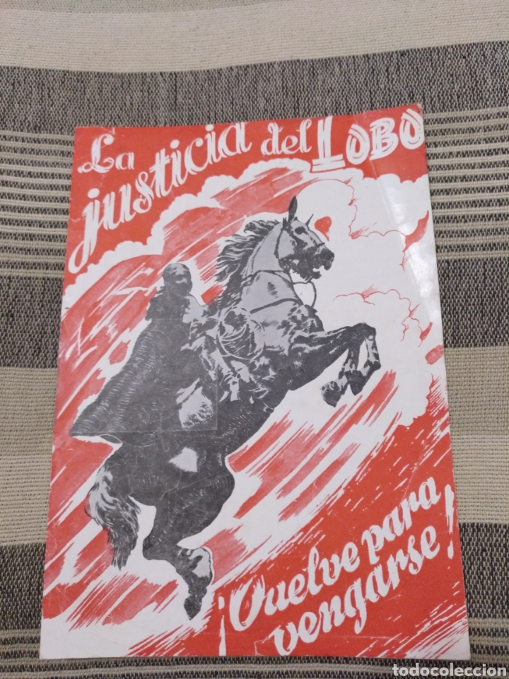 Cine: Raro programa La justicia del Lobo 1952 - Foto 1