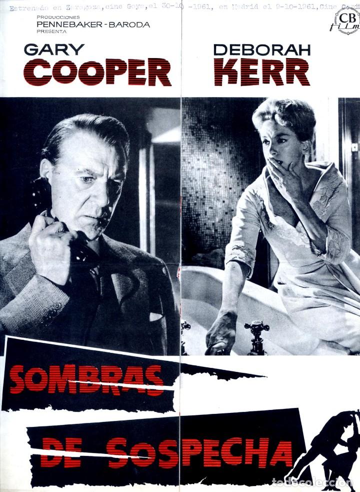 Cine: SOMBRAS DE SOSPECHA 1961(GU&Iacute;A ORIGINAL CON MUCHAS FOTOS ESTRENO EN ESPA&Ntilde;A) GARY COOPER PETER CUSHING