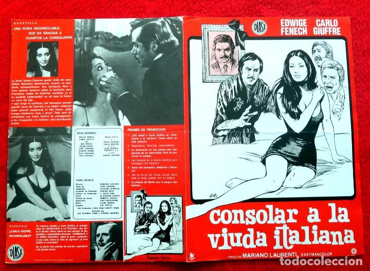 Kino: CONSOLAR A LA VIUDA ITALIANA (GU&Iacute;A ORIGINAL CON FOTOS DOBLE ESTRENO ESPA&Ntilde;A) EDWIGE FENECH