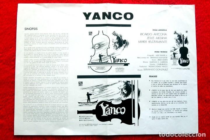 Cin&eacute;ma: YANCO (GU&Iacute;A ORIGINAL SIMPLE DE SU ESTRENO EN ESPA&Ntilde;A)  RICARDO ANCONA - MAR&Iacute;A BUSTAMANTE