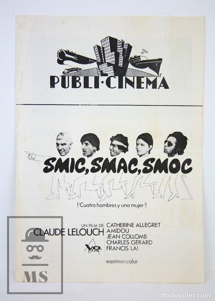 Cinema: Gu&iacute;a Publicitaria Publi-Cinema - Smic, Smac, Smoc - V.O. Films - Publicidad Danone - A&ntilde;o 1971