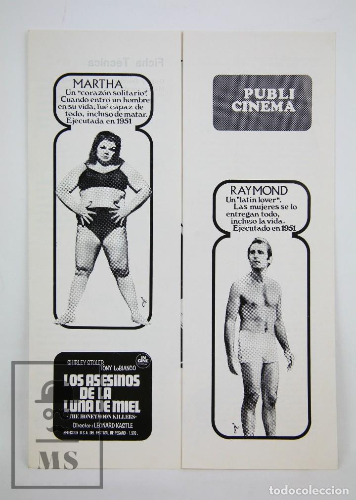 Cinema: Gu&iacute;a Publicitaria Publi-Cinema - Los Asesinos de la Luna de Miel - Publicidad Danone - A&ntilde;o 1970
