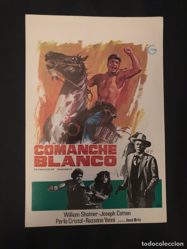 Kino: COMANCHE BLANCO. GU&Iacute;A ORIGINAL DE LA PEL&Iacute;CULA. WILLIAM SHATNER, JOSEPH COTTEN, PERLA CRISTAL, ROSSAN