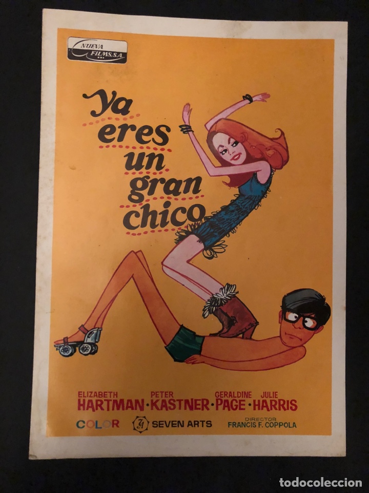 Cinema: YA ERES UN GRAN CHICO (1967). GU&Iacute;A ORIGINAL DE LA PEL&Iacute;CULA. FRANCIS F. COPPOLA.