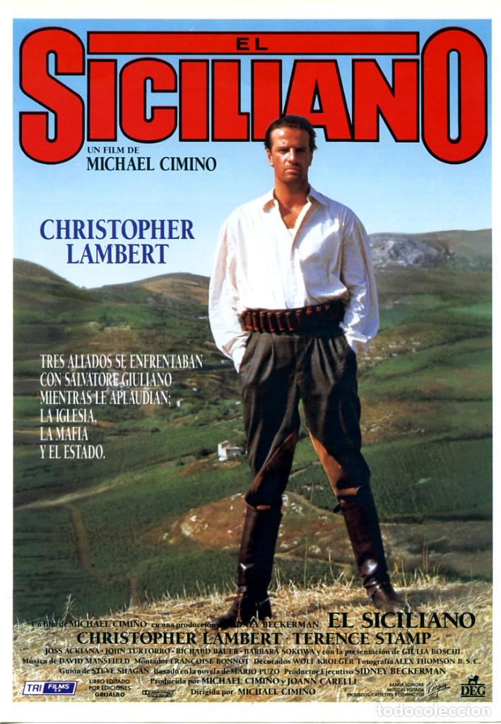 Cine: EL SICILIANO (GU&Iacute;A ORIGINAL SIMPLE CON FOTOS ESTRENO EN ESPA&Ntilde;A) CHRISTOPHER LAMBERT