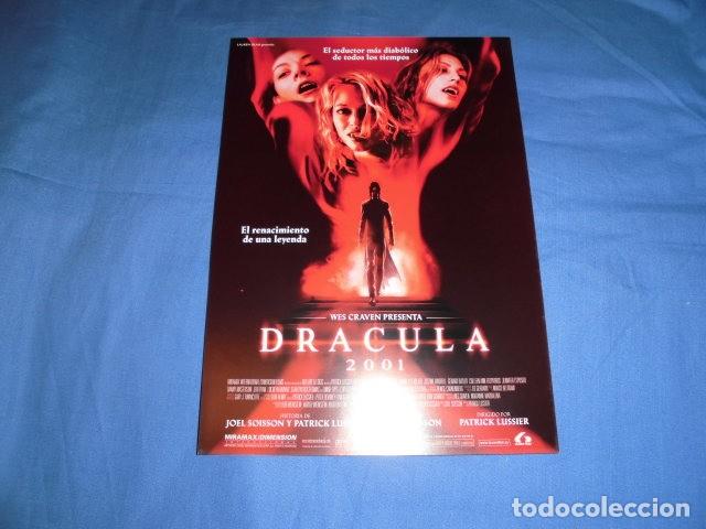 Cine: DRACULA 2001. GU&Iacute;A PUBLICITARIA SENCILLA ORIGINAL DE LA PEL&Iacute;CULA. NUEVO.