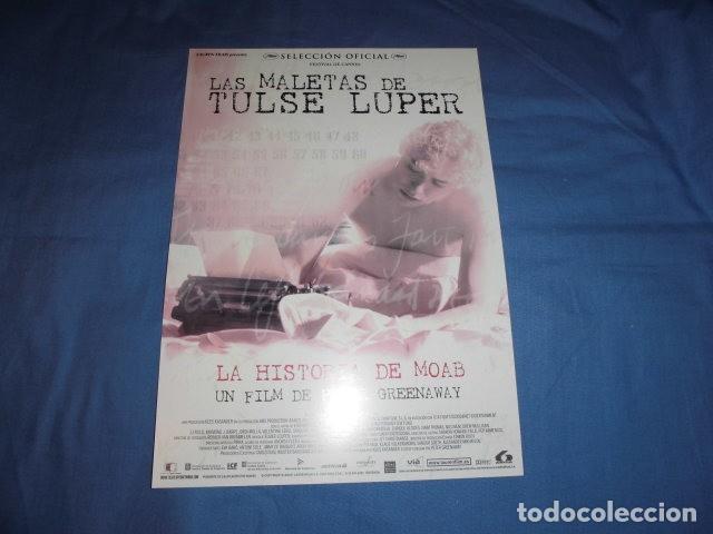 Cine: LAS MALETAS DE TULSE LUPER. GU&Iacute;A PUBLICITARIA SENCILLA ORIGINAL DE LA PEL&Iacute;CULA. NUEVO.