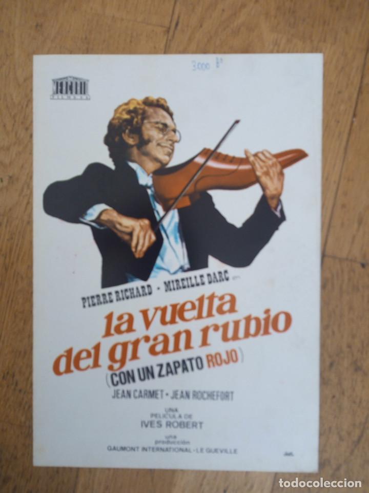 Cinema: La vuelta del gran rubio (con un zapato rojo) pierre richard y jean rochefort a&ntilde;o 1975
