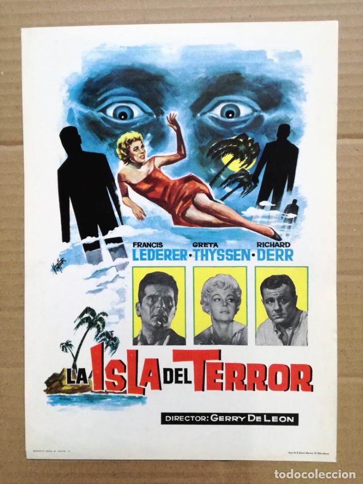 Cine: LA ISLA DEL TERROR GERARDO DE LEON FRANCIS LEDERER GRETA THYSSEN.TRASERA LIMPIA
