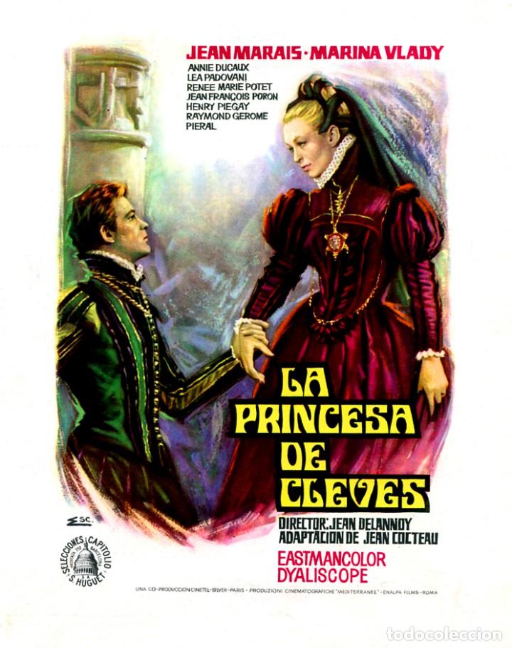 Cinema: LA PRINCESA DE CLEVES (GU&Iacute;A ORIGINAL SIMPLE ESTRENO EN ESPA&Ntilde;A) JEAN MARAIS - MARIANA VLADY
