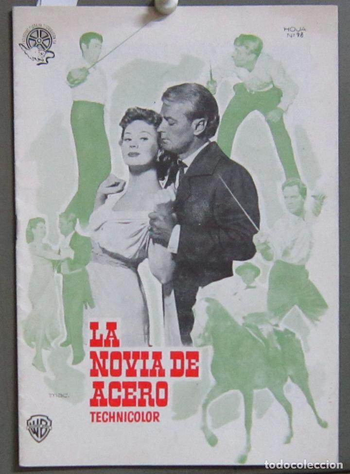 Cine: G8823D LA NOVIA DE ACERO ALAN LADD VIRGINIA MAYO GORDON DOUGLAS GUIA LIBRITO FLORALVA ORIG ESTRENO