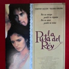 Cine: GUIA ORIGINAL DE LA PELÍCULA: LA PUTA DEL REY. LAUREN FILMS. TIMOTHY DALTON. 