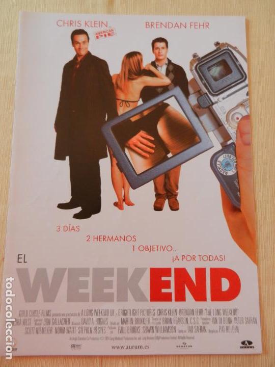 Kino: GU&Iacute;A DE CINE DE LA PEL&Iacute;CULA EL WEEKEND.