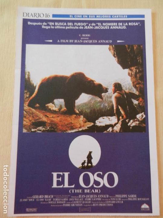 Kino: GU&Iacute;A DE CINE DE LA PEL&Iacute;CULA EL OSO.