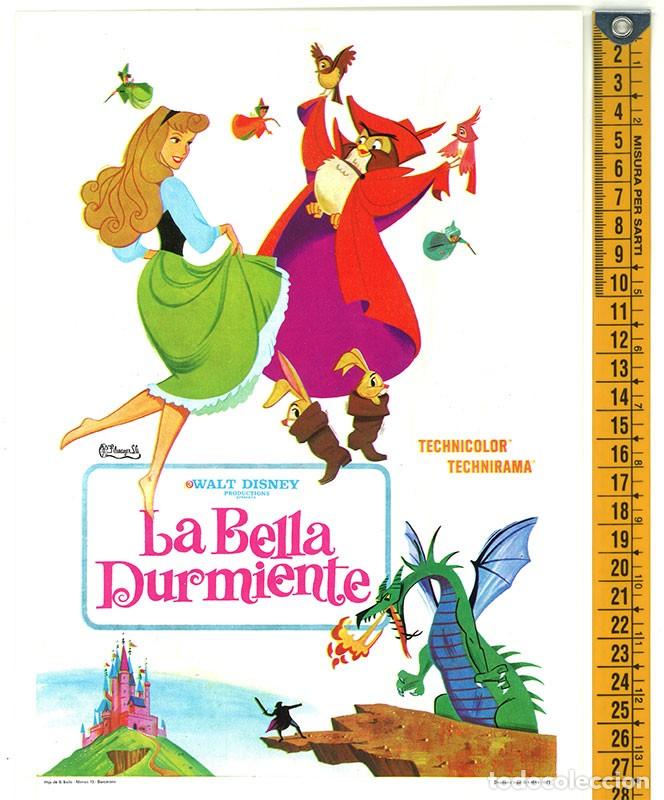 Cine: La Bella Durmiente, de Walt Disney. Gu&iacute;a original de la primera reposici&oacute;n en Cine. (1973)