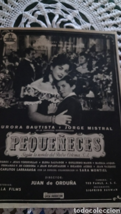 Cine: Peque&ntilde;eces sara montiel propaganda de prensa