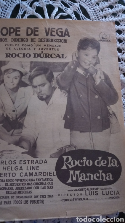 Cine: Rocio durcal rocio de la mancha propaganda de prensa