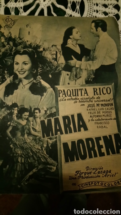 Cine: Paquita rico maria morena propaganda prensa