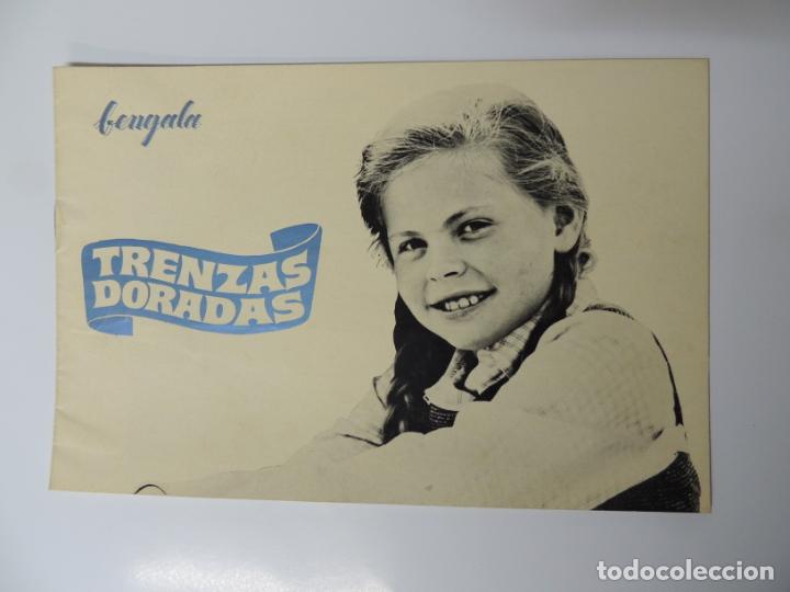 Cine: trenzas doradas - guia publicitaria original librito - bengala films heidi johanna spyri