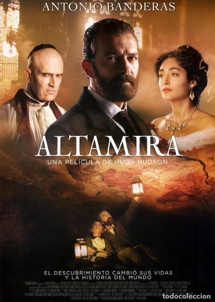 Cine: ALTAMIRA (GU&Iacute;A ORIGINAL DOBLE CON MUCHAS FOTOS DE SU ESTRENO EN ESPA&Ntilde;A) ANTONIO BANDERAS