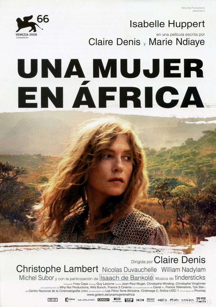 Cine: UNA MUJER EN AFRICA (GUIA ORIGINAL SIMPLE CON FOTOS DE SU ESTRENO EN ESPA&Ntilde;A)