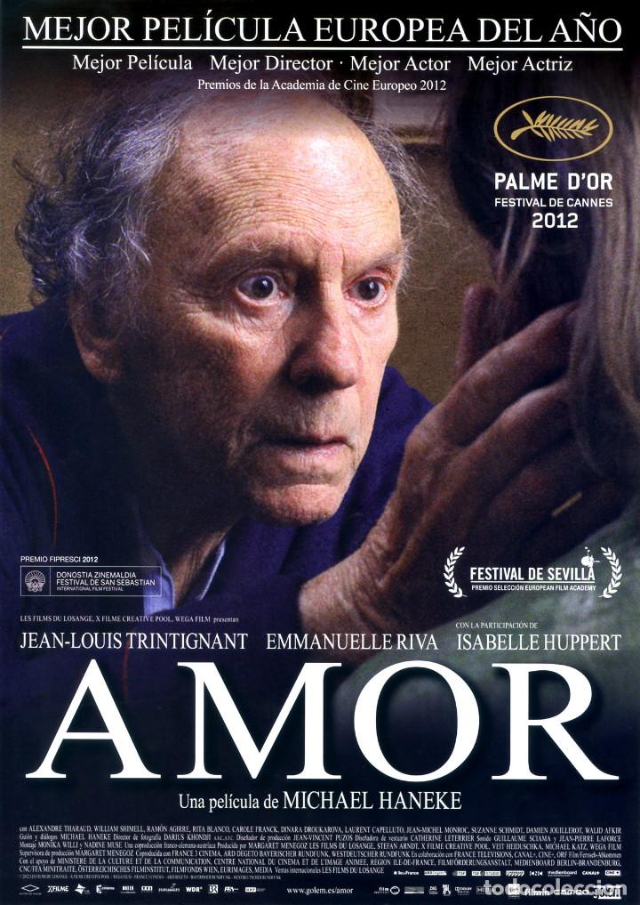 Cine: AMOR (GUIA ORIGINAL SIMPLE  DE SU ESTRENO EN ESPA&Ntilde;A) JEAN-LOUIS TRINTIGNANT