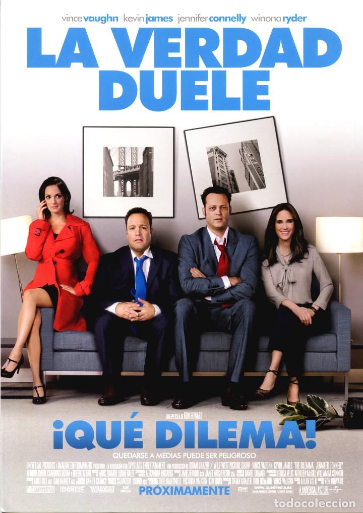Cinema: LA VERDAD DUELE &iexcl;QUE DILEMA! (GU&Iacute;A ORIGINAL DOBLE CON FOTOS  DE SU ESTRENO EN ESPA&Ntilde;A) VINCE VAUGHN