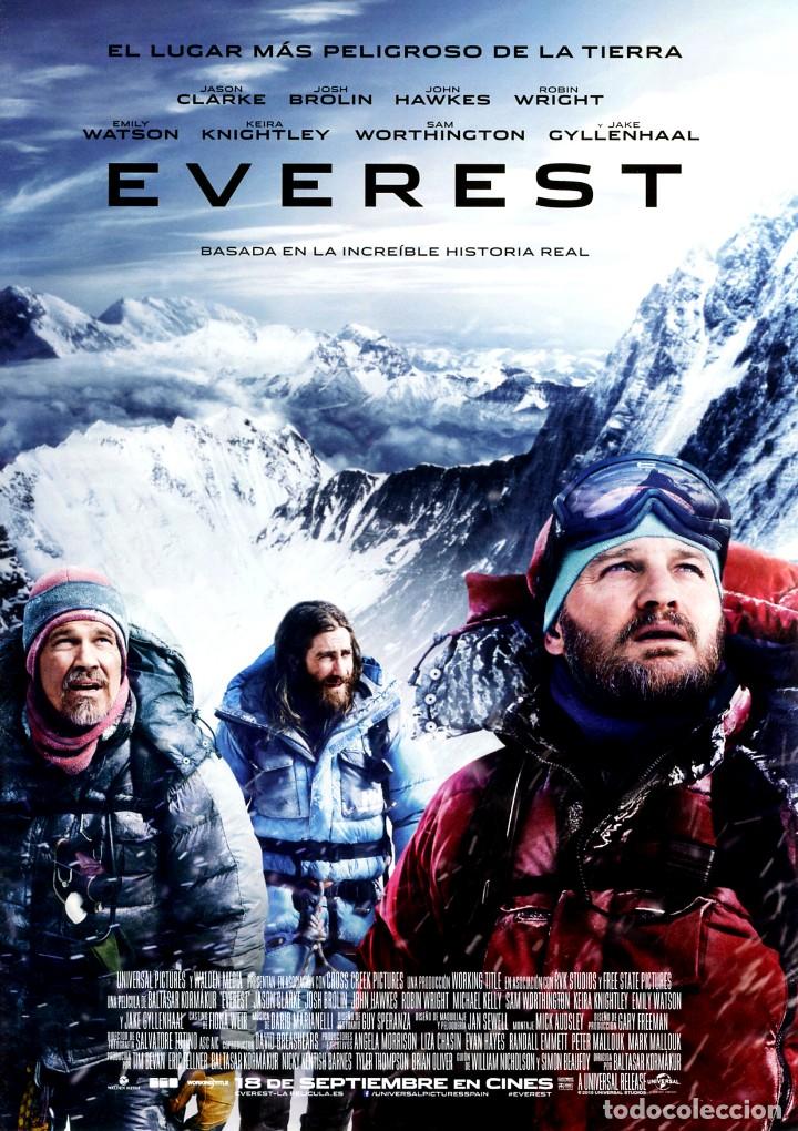 Cine: EVEREST (GU&Iacute;A ORIGINAL DOBLE CON FOTOS DE SU ESTRENO EN ESPA&Ntilde;A)