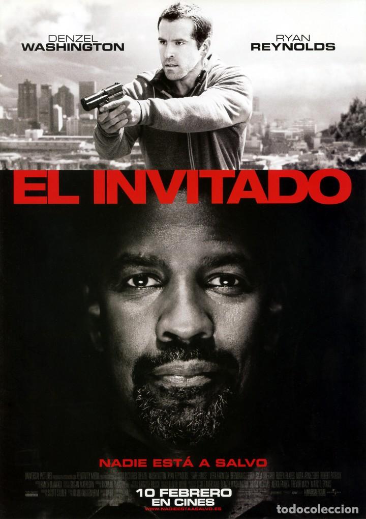 Cinema: EL INVITADO (GU&Iacute;A ORIGINAL DOBLE CON FOTOS DE SU ESTRENO EN ESPA&Ntilde;A) DENZEL WASHINGTON
