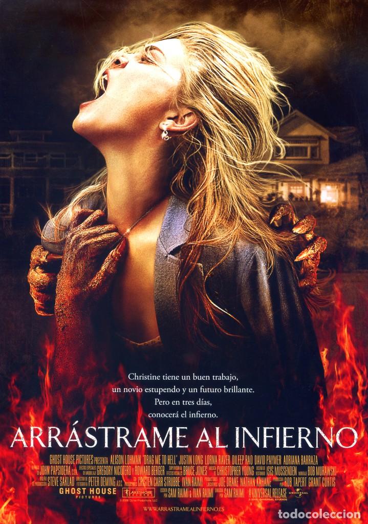 Cinema: ARR&Aacute;STRAME AL INFIERNO (GU&Iacute;A ORIGINAL DOBLE CON FOTOS DE SU ESTRENO EN ESPA&Ntilde;A) TERROR