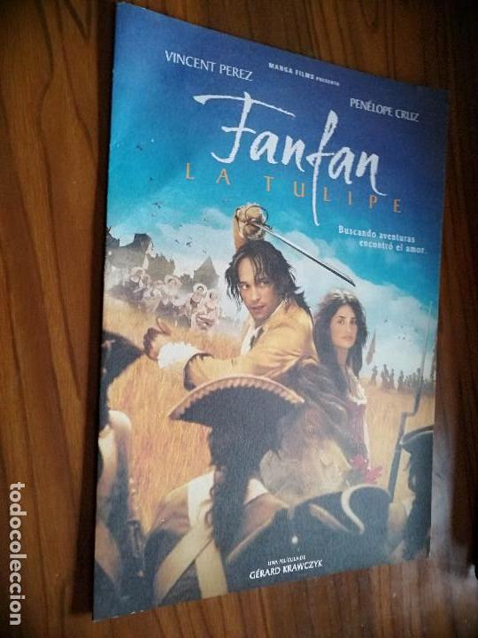 Cinema: FANFAN LA TULIPE.  GUIA PUBLICITARIA. 4 P&Aacute;GINAS. A COLOR. RARO