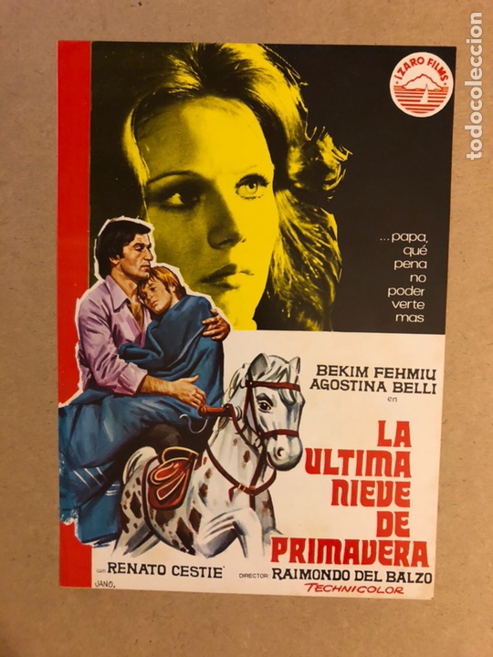 Kino: LA &Uacute;LTIMA NIEVE DE PRIMAVERA. GU&Iacute;A PUBLICITARIA SIMPLE. IDEAL PARA ENMARCAR.
