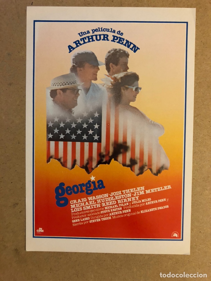 Cinema: GEORGIA (ARTHUR PENN). GU&Iacute;A PUBLICITARIA SIMPLE. IDEAL PARA ENMARCAR.