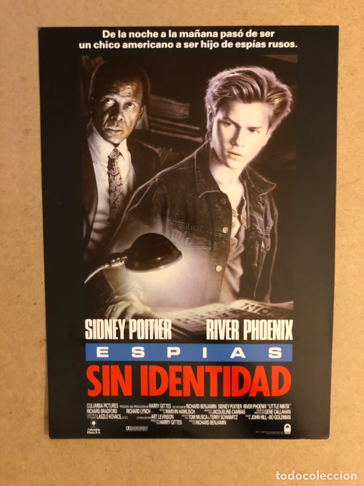 Cinema: ESP&Iacute;AS SIN IDENTIDAD (SIDNEY POITIER Y RIVER PHOENIX). GU&Iacute;A PUBLICITARIA SIMPLE. IDEAL PARA ENMARC