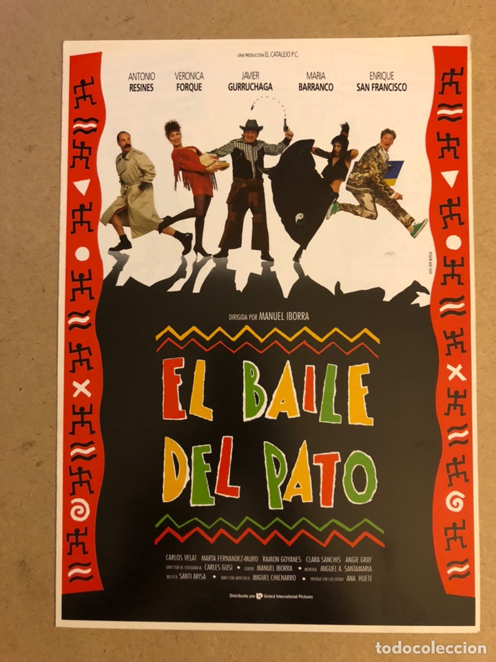 Cinema: EL BAILE DEL PATO (ANTONIO RESINES, VER&Oacute;NICA FORQU&Eacute;,...). GU&Iacute;A PUBLICITARIA DE LA PEL&Iacute;CULA.