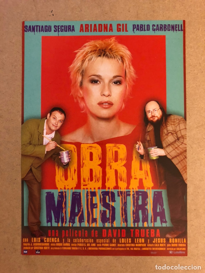 Cinema: OBRA MAESTRA (DAVID TRUEBA). GU&Iacute;A PUBLICITARIA DE LA PEL&Iacute;CULA, IDEAL PARA ENMARCAR.