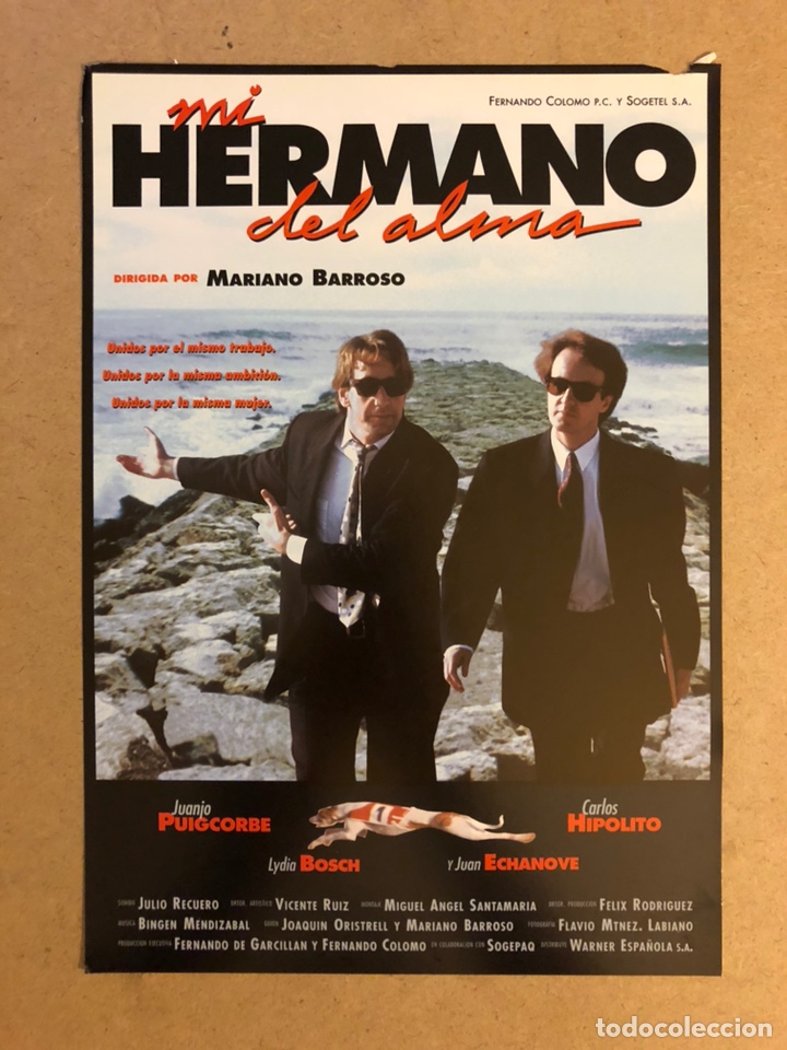 Cinema: MI HERMANO DEL ALMA (MARIANO BARROSO). GU&Iacute;A PUBLICITARIA DE LA PEL&Iacute;CULA.
