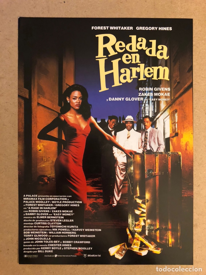 Cinema: REDADA EN HARLEM (FOREST WHITAKER,..). GU&Iacute;A PUBLICITARIA DE LA PEL&Iacute;CULA.