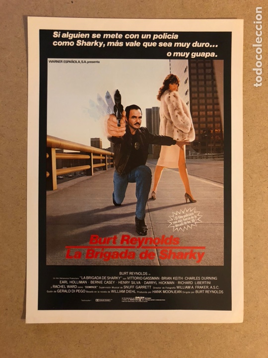 Cinema: LA BRIGADA DE SHARKY (BURT REYNOLDS). GU&Iacute;A PUBLICITARIA DE LA PEL&Iacute;CULA.