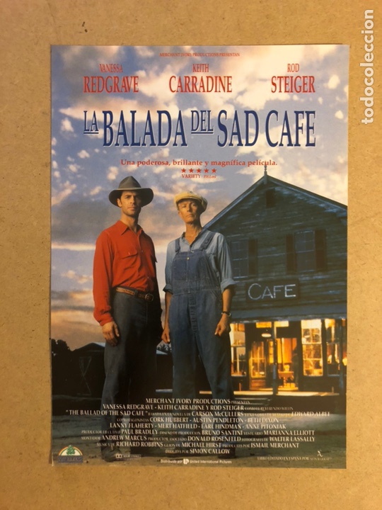 Cinema: LA BALADA DEL SAD CAFE. GU&Iacute;A PUBLICITARIA DE LA PEL&Iacute;CULA.