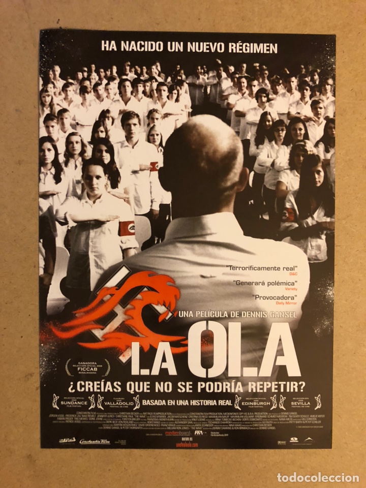 Cinema: LA OLA (DENNIS GANSEL). GU&Iacute;A PUBLICITARIA DE LA PEL&Iacute;CULA, IDEAL PARA ENMARCAR.